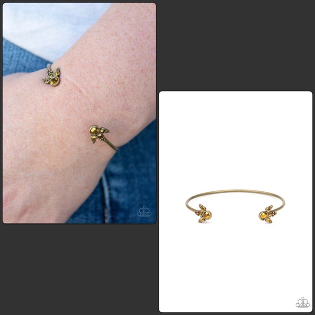A bit store rich brass bracelet